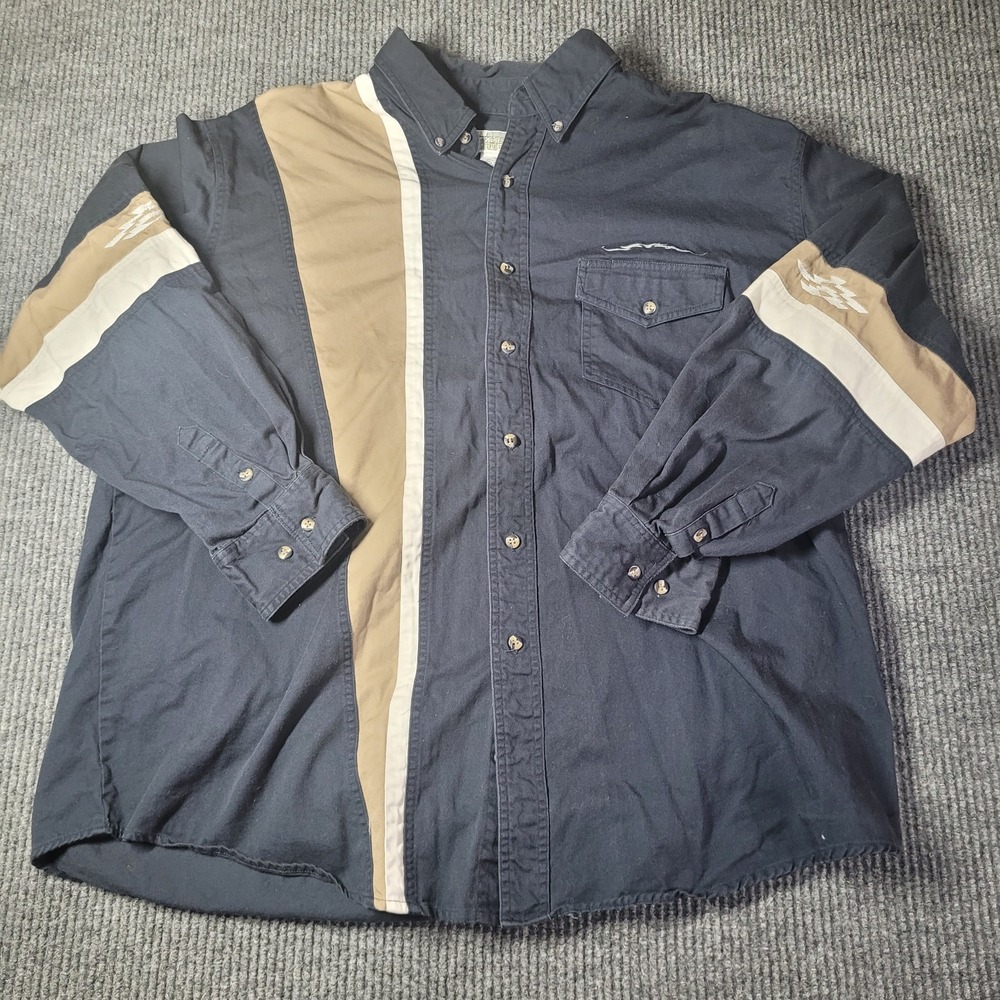 Express Rider Button Down Shirt Mens Western Wear Cowboy Sz 2XL